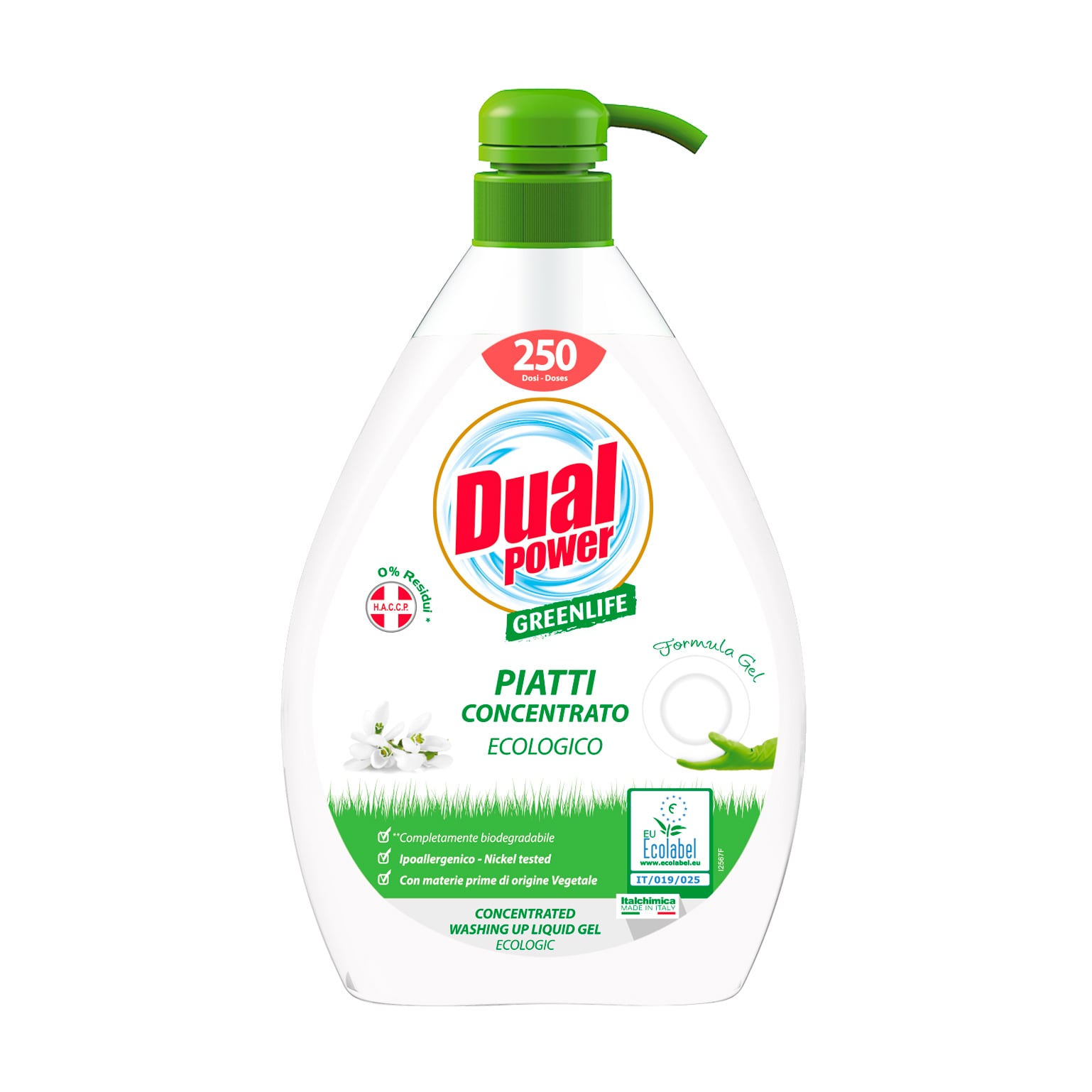 Гель-концентрат для миття посуду Dual Power GreenLife, 1 л